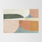 Soft Modern Abstract Shapes III Rug Gallery Image 2