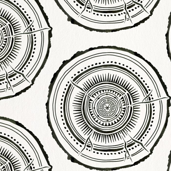 Quaking Aspen - Black Tree Rings Coffee Mug Gallery Image 2