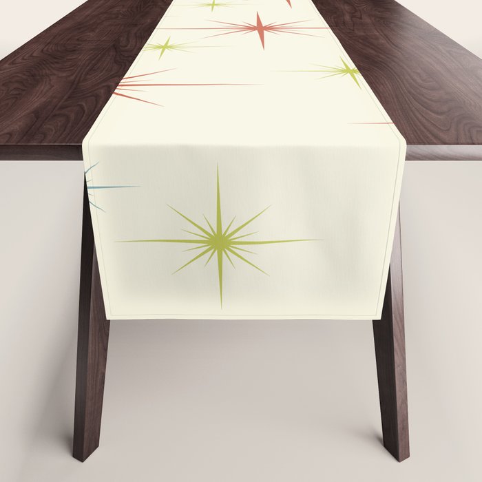 Mid Century Modern Stars 1950s Colors Table Runner Gallery Image 1