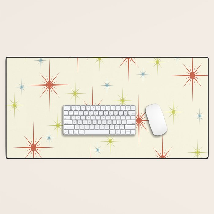 Mid Century Modern Stars 1950s Colors Desk Mat Gallery Image 1