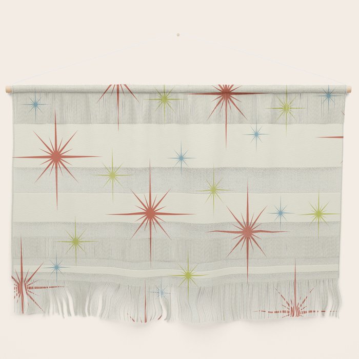 Mid Century Modern Stars 1950s Colors Wall Hanging Gallery Image 1
