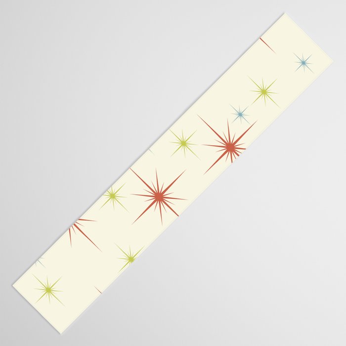 Mid Century Modern Stars 1950s Colors Table Runner Gallery Image 3