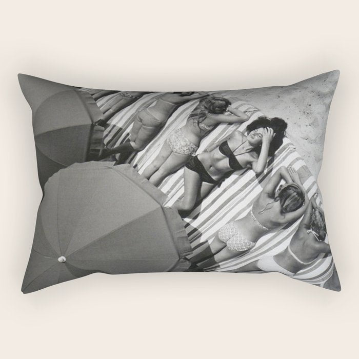 They laugh at me because I am different.  I laugh at them because they are all the same! Rectangular Pillow Gallery Image 2