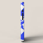 Abstract organic blue shape art pattern iPhone Case Gallery Image 2