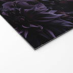 Vintage Black Dramatic Glamour Autumn Romanticism: Maximalism Moody Florals - Grand Millennial Midnight purple Roses Black Bouquets and Nostalgic Gothic Mystic Flowers Welcome Mat Gallery Image 2