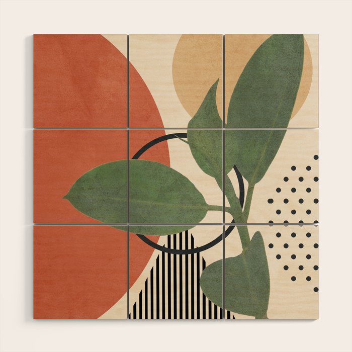 Nature Geometry III Wood Wall Art Gallery Image 1