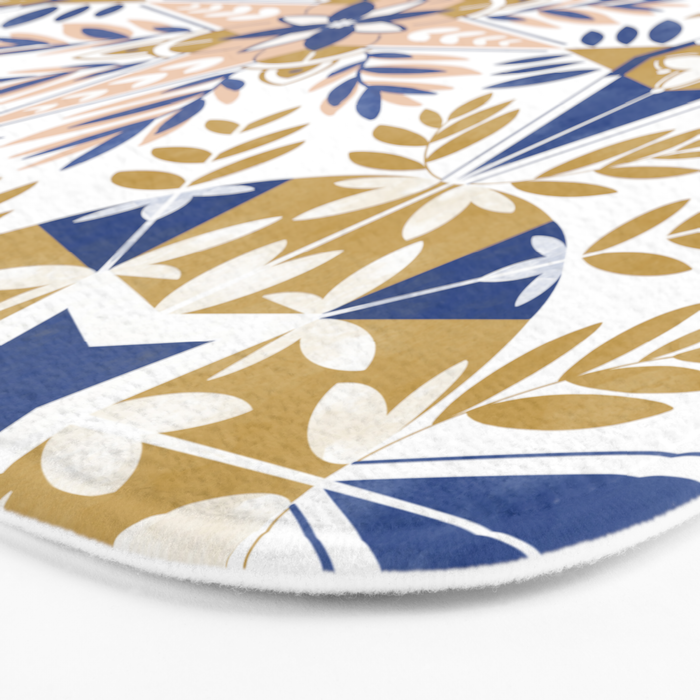 Modern circular nature tile B Bath Mat Gallery Image 3