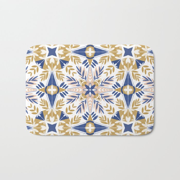 Modern circular nature tile B Bath Mat Gallery Image 1