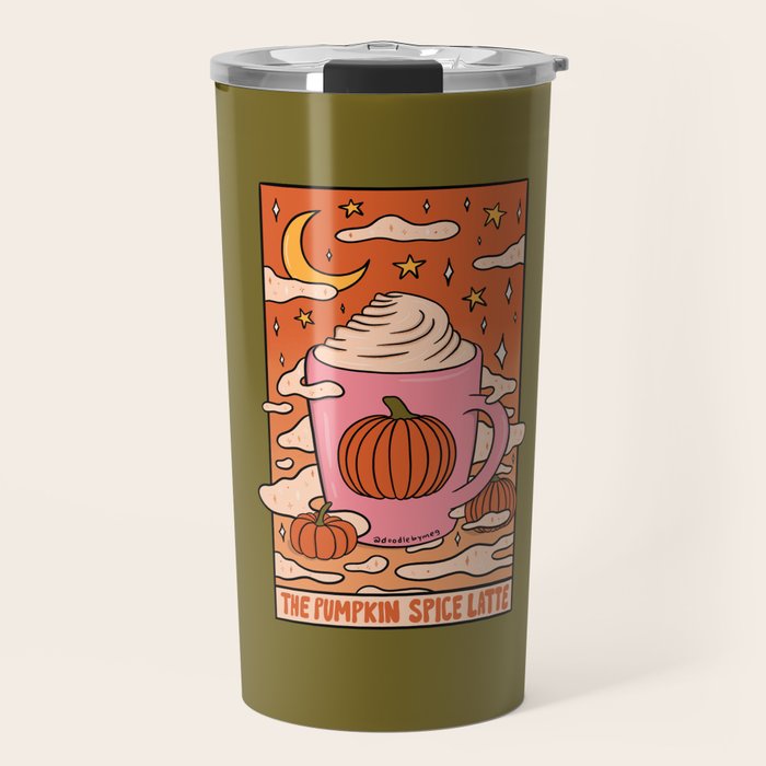 Pumpkin Spice Tarot Card Travel Mug Gallery Image 1