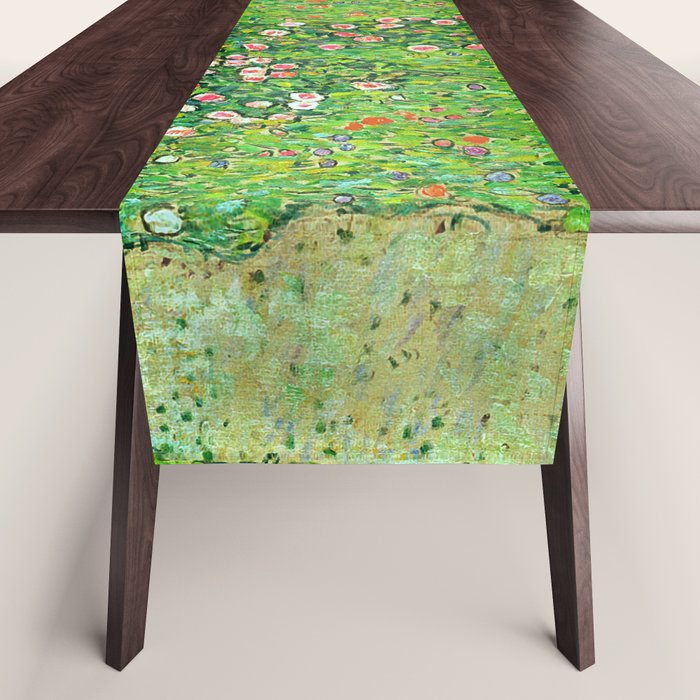 Gustav Klimt "Orchard With Roses" Table Runner Gallery Image 1