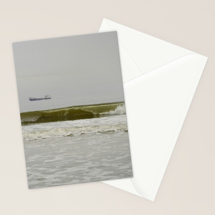 Distant Freighter Stationery Card Gallery Image 2