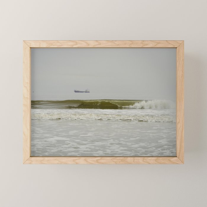 Distant Freighter Mini Art Print Gallery Image 1