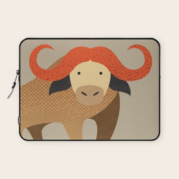 Whimsy Cape Buffalo II Laptop Sleeve Gallery Image 1