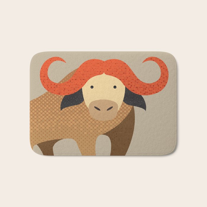 Whimsy Cape Buffalo II Bath Mat Gallery Image 1