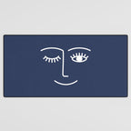 Wink (Navy) Desk Mat Gallery Image 3