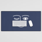 Wink (Navy) Desk Mat Gallery Image 1