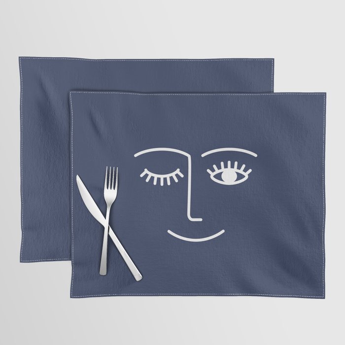 Wink (Navy) Placemat Gallery Image 1