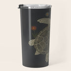 Turtle with Flowers Travel Mug Gallery Image 3