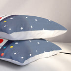 Christmas Penguin with fairy lights no2 Pillow Sham Gallery Image 3
