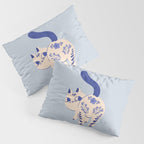 Purrcelin Cat - Pretty Delft Porcelain Kitty Pillow Sham Gallery Image 3