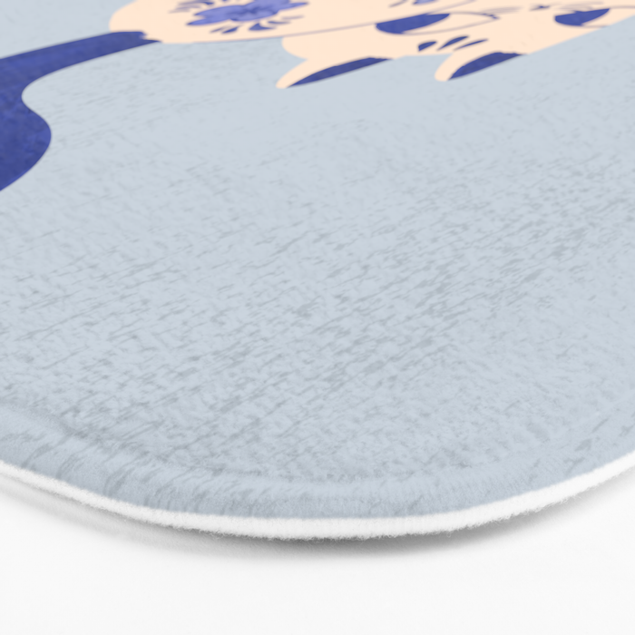 Purrcelin Cat - Pretty Delft Porcelain Kitty Bath Mat Gallery Image 3