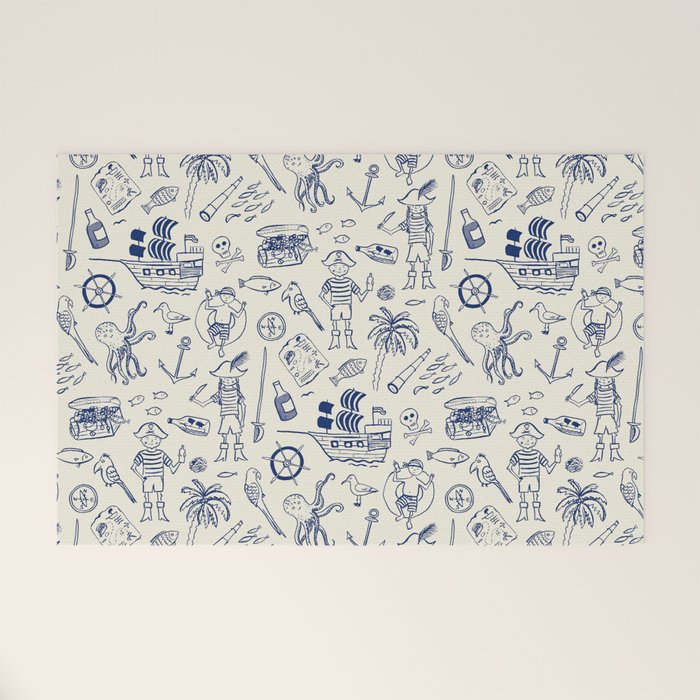 Pirate Play - Cream Welcome Mat Gallery Image 1
