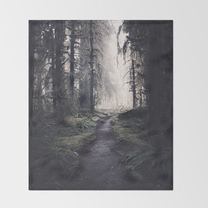 Magical Washington Rainforest Throw Blanket Gallery Image 2