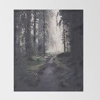Magical Washington Rainforest Throw Blanket Gallery Image 2