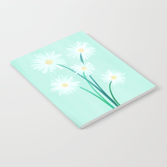 Mint Wildflower Bouquet Notebook