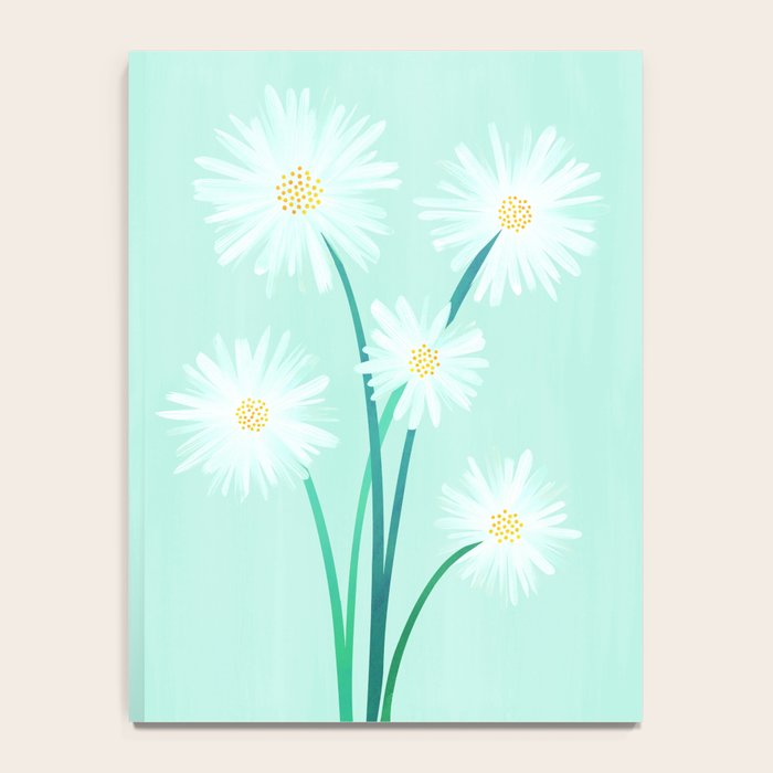 Mint Wildflower Bouquet Notebook Gallery Image 4