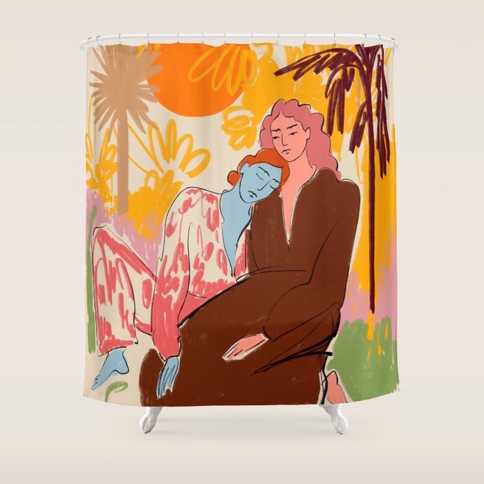 CONNECTED Shower Curtain Gallery Image 1