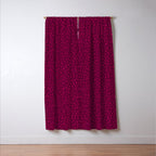 Raspberry Paint Drops Window Curtain Gallery Image 3