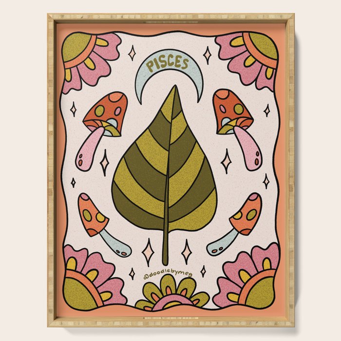 Pisces Leaf Serving Tray Gallery Image 1