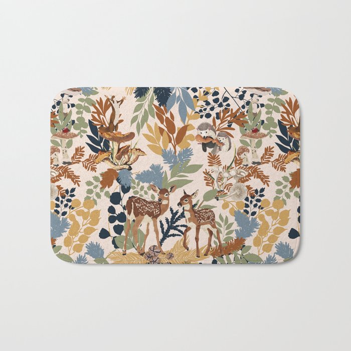 Colorful Forest Animals A Bath Mat Gallery Image 1