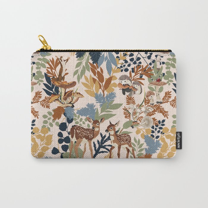 Colorful Forest Animals A Carry All Pouch Gallery Image 1
