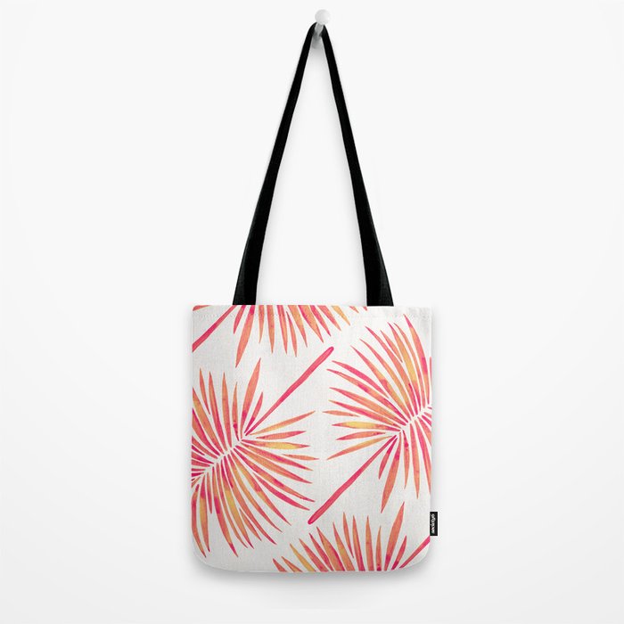 Tropical Fan Palm - Pink Palette Tote Bag Gallery Image 2