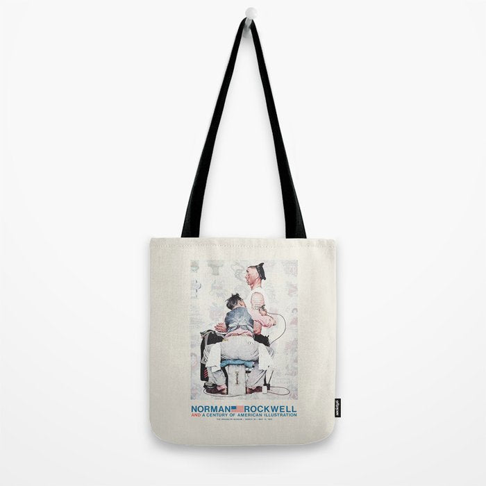 Norman Rockwell Vintage Exhibition Poster, 1972 Tote Bag Gallery Image 2