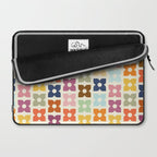 Retro Nostalgic Pastel Flowers Laptop Sleeve Gallery Image 2