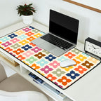 Retro Nostalgic Pastel Flowers Desk Mat Gallery Image 2