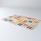 Retro Nostalgic Pastel Flowers Rug Gallery Image 3