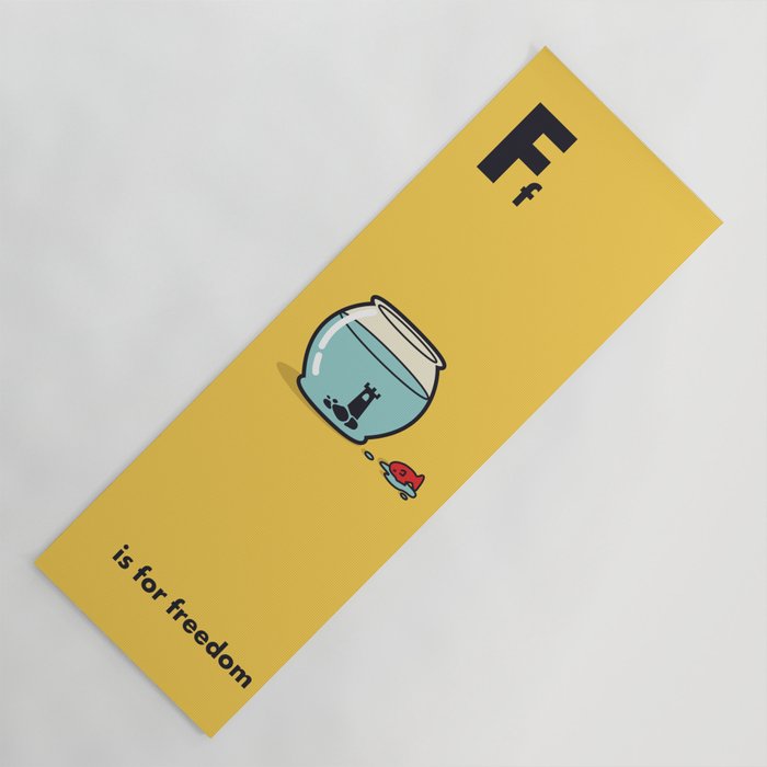 F is for freedom - the irony Yoga Mat Gallery Image 1