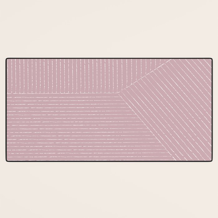 Lines (Dusty Lilac) Desk Mat Gallery Image 3