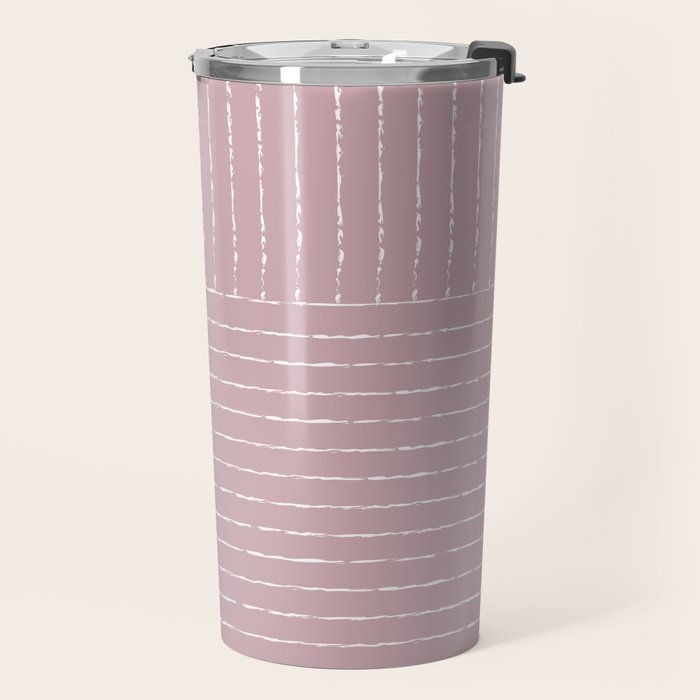 Lines (Dusty Lilac) Travel Mug Gallery Image 2
