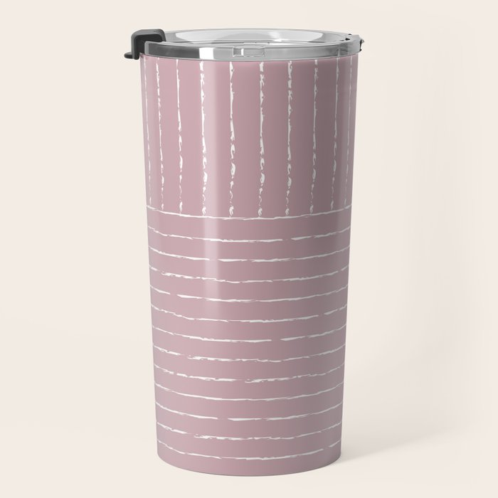 Lines (Dusty Lilac) Travel Mug Gallery Image 3