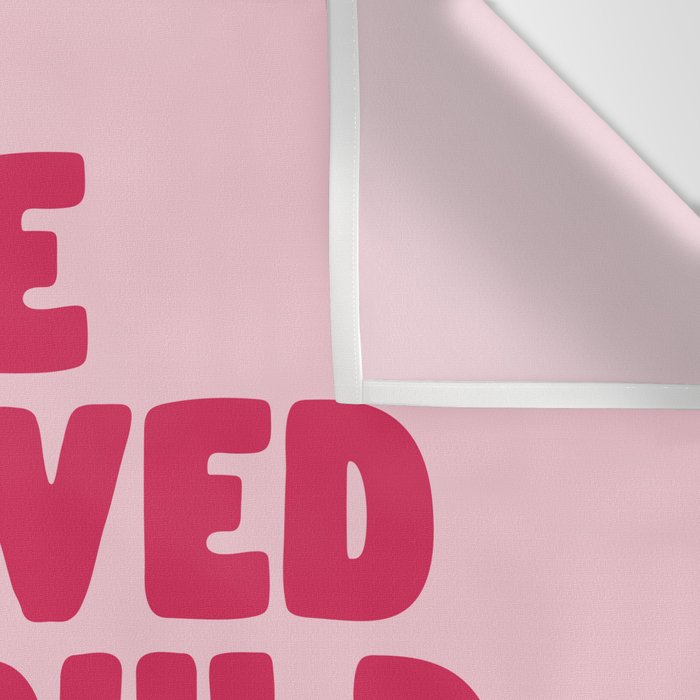 She Believed She Could So She Did in Pink Wall Tapestry Gallery Image 3