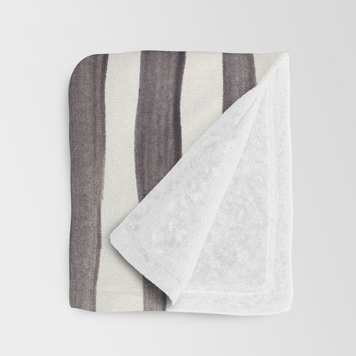 Black & White Abstract Collage #2 Throw Blanket Gallery Image 3