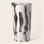 Black & White Abstract Collage #2 Travel Mug Gallery Image 3