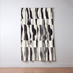 Black & White Abstract Collage #2 Window Curtain Gallery Image 3