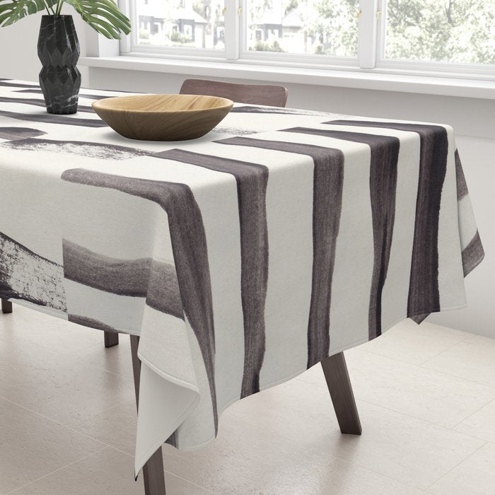 Black & White Abstract Collage #2 Tablecloth Gallery Image 3