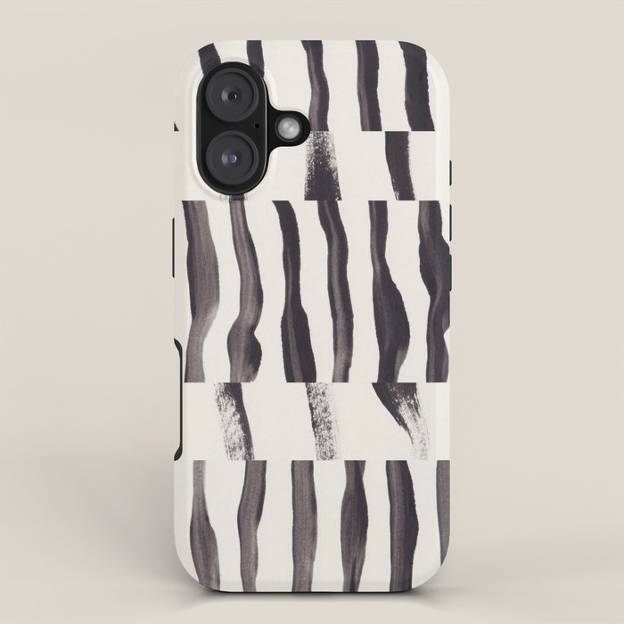 Black & White Abstract Collage #2 iPhone Case Gallery Image 1